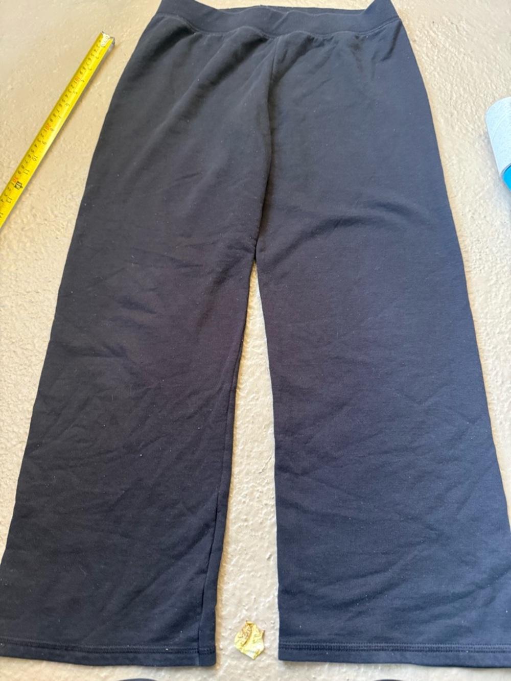 Hanes Kids Black Wide-Leg Sweatpants